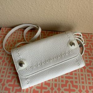Brighton White Crossbody Wallet with Strap